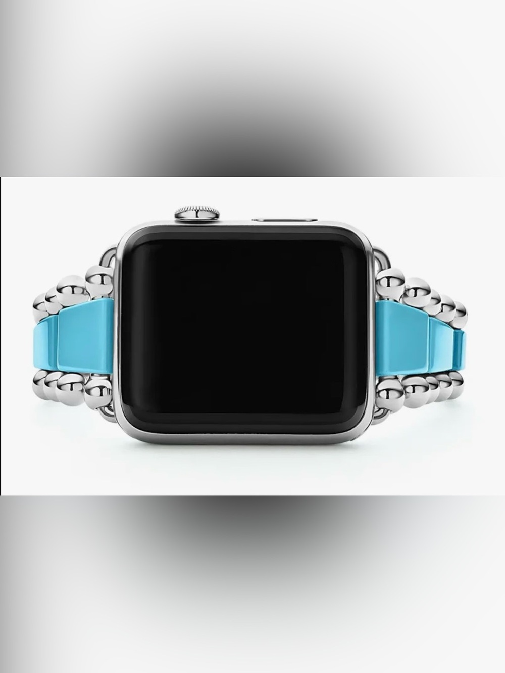 LAGOS Smart Caviar Bracelet For Apple Watch SS & Blue Ceramic. AMAZING PRICE NIB - Picture 8 of 10